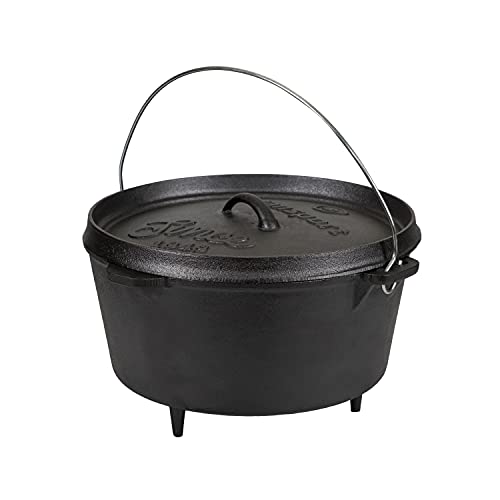 Stansport 16031 Cast Iron Dutch Oven - 8 Qt - With Legs - Pre-Seasoned #TOP1