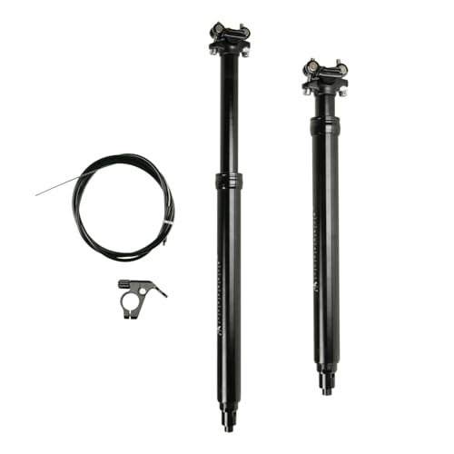 Luocute Dropper Post, 31,6 Mm Spielfreie Hydrauliksperre aus Aluminiumlegierung, 100 Mm 125 150 170 Federweg, mit Einfacher Intuitiver Steuerung, für Mountainbike-Rennräder (150)