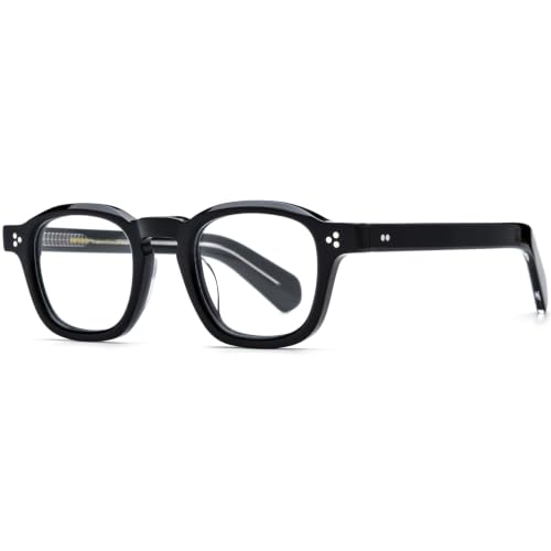 Image of HEPIDEM Acetate Glasses Frame Men Women Square Eyeglasses Optical Spectacles MZEPH