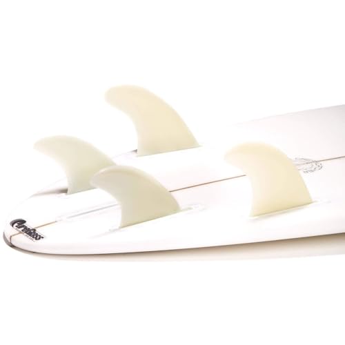 DORSAL Surfboard Fins FlexCore Surfboard Quad Set (4) FUT Base - Glass Filled Natural - Thumbnail 2