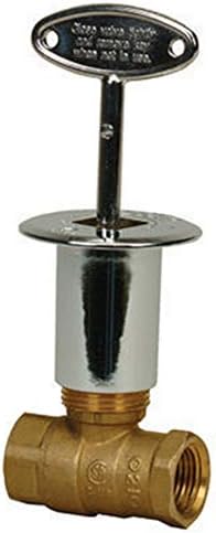 PROFLO PFBVL2SCP 1/4"T Straight Log Lighter Valve with Key - N/A