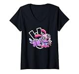 Damen Poppy Playtime Loopsy Nudel Wrongside Outimals T-Shirt mit V-Ausschnitt