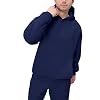 TUVEKE Navy Blue Sweat Suits For Men Set 2 Piece Hoodie Jogger Track Suit Long Sleeve Tracksuit Running Jogging Sports Sweatsuits Hoodie and Pants M