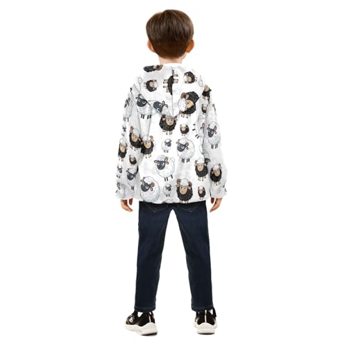 CHIFIGNO Cute Cartoon Sheep Toddler Boys Winter Coat Warm Snow Jacket for Toddler Boy 3T4