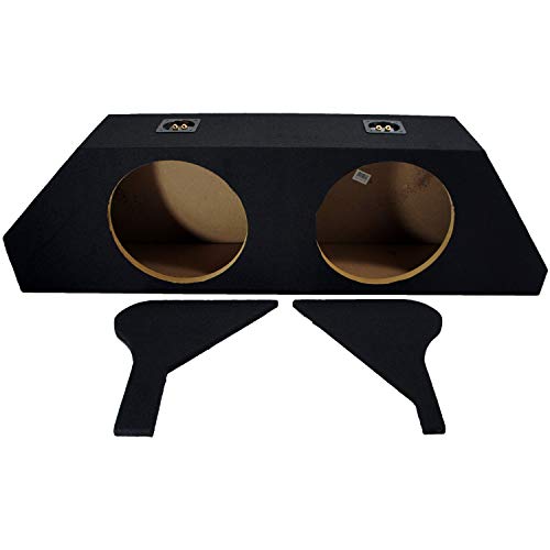 American Sound Connection GM2X12-CAM10-TRNK Compatible with Chevy Camaro LS, LT & SS Model 2010-2015 Custom Fit Dual 12" Subwoofer Enclosure Sub Box - Thumbnail 4
