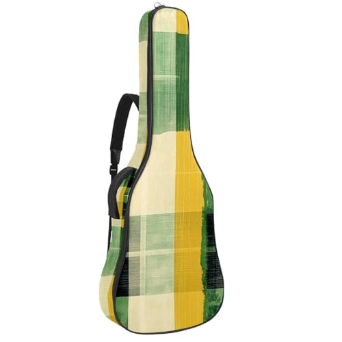 Housse pour guitare basse au motif damier aquarelle pour vos déplacements
