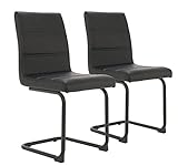 Hoher Komfort: Mit dem weichen Kunstleder und dicker Sitzkissen bietet der Esszimmerstuhl Ihnen ein angenehmes Erlebnis. Sie können die Zeit mit Ihrer Familie besser genießen. Der Polsterstuhl ist Ihre beste Wahl für Freizeit zu Hause und Bürotreffen!