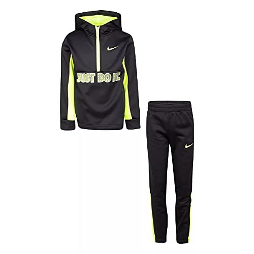Nike Therma ensemble de jogging et sweat à capuche garçon noir volt taille 4