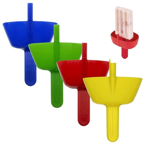 4 Stück Eis Tropfschutz Tropffrei Eis Am Stiel-Halter für Kinder Wiederverwendbarer Eis Halter Tropffreier Eis Am Stiel-Halter für Kinder Kinder Eisstielhalter BPA-frei (Vier Farben)