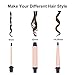 Curling Iron Wand Set, Curling Wand 3 in 1 Hair Curling Wands Interchangeable Ceramic 0.35-1.25inch Barrel Hair Curler, with Heat Resistant Glove