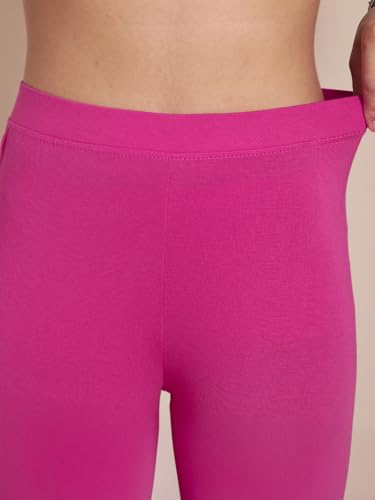 TWIN BIRDS Tailored Cut & Classic Fit Stretchable Viscose Elasthane Fabric Ankle Length Leggings for Women