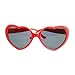 Produktbild ShenyKan Modische Herzform Sonnenbrille Kunststoffrahmen UV400 Spiegel Unisex Sonnenglas Schöne Kinder Erwachsene Brillen für die Reise - Rot