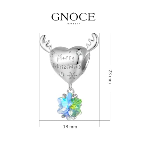 Image of GNOCE Christmas Charm Silver Plated & Sterling Silver Bracelet Gift