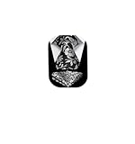 HISDERN Ties for Men Printed Floral Black Silk Tie & Pocket Square Set Fashion Business Formal Pretty Flower Wedding Neckties