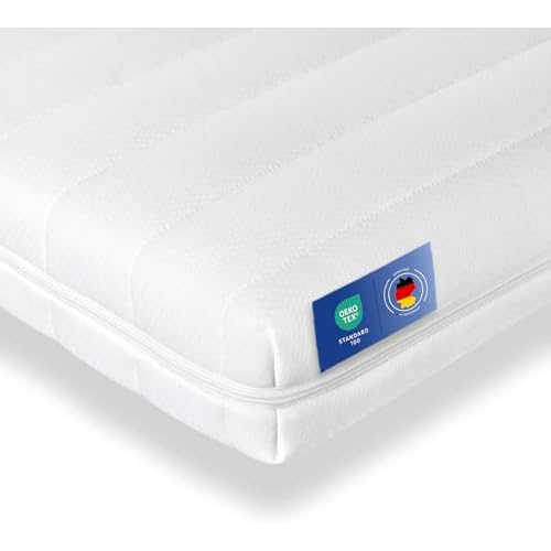Träumegut24 - 10cm Orthopädische Kaltschaum Matratzenauflage Matratzen Topper Matratzenschoner Härtegrad wählbar H2 / H3 (180 x 200 cm, H3)