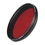 72mm Adjustable Infrared Filter IR Pass X-Ray Lens Filter Variable from 530nm to 750nm Compatible with DSLR Camera
