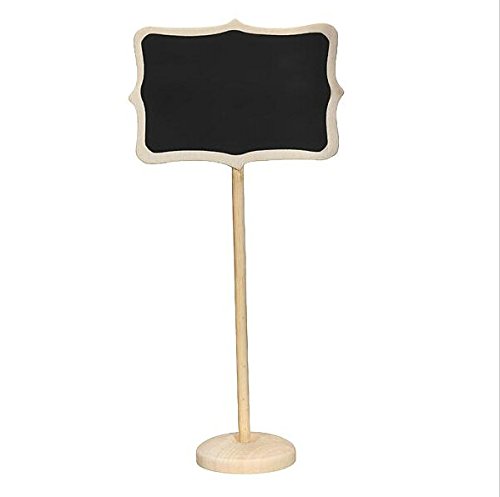 12 Piece Mini Rectangle Blackboard Vintage Chalkboard Place Card Holder Stand for Dessert Table WordPad Message Board Holder Clip For Wedding