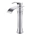 Produktbild Auralum Wasserhahn Bad Armatur Waschtischarmatur Mischbatterie Chrom Waschbeckenarmatur mit Hoher Wasserfall Auslauf für Badezimmer Waschbecken