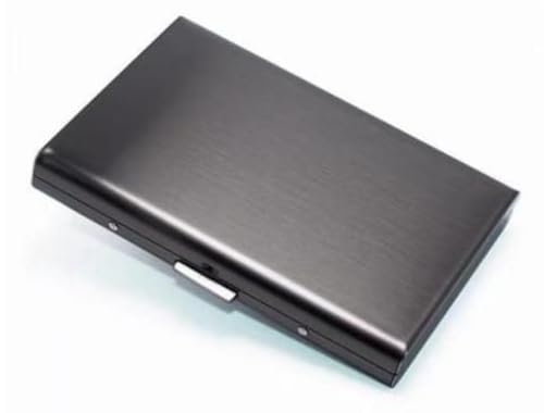 quakel (AK-8 6 Slots RFID Metal Credit Debit ATM Card Holder Case Wallet Waterproof Executive Credit/Debit/ATM/ID/Visiting Super Sleek, Sturdy || for Men & Women(Black,9.5 x 6.5 x 1.3 cm) Pack of 1-picture-40