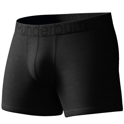 Rounderbum Men's Padded Underwear Boxer Briefs with Removable Butt Enhancing Pads - 4 Colors - More Volume Instantly