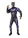 Rubie's Men's Deluxe Black Panther Muscle Chest Battle Suit Costume, As As Shown, Extra-Large