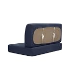 CSHWXY 2-teiliges/Set Stretch-Esszimmerkissenbezüge, Jacquard-Couchbezug, Sitzbank-Schonbezüge, Wohnmobil-Camper-Autobank-Rückenlehnenbezug, Dekor, Marineblau, Sofabezug, 1 Set
