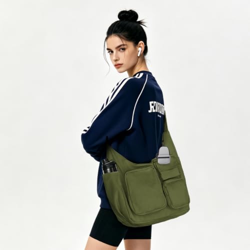 Tote bag multifuncional de canvas con correas ajustables miniatura 2