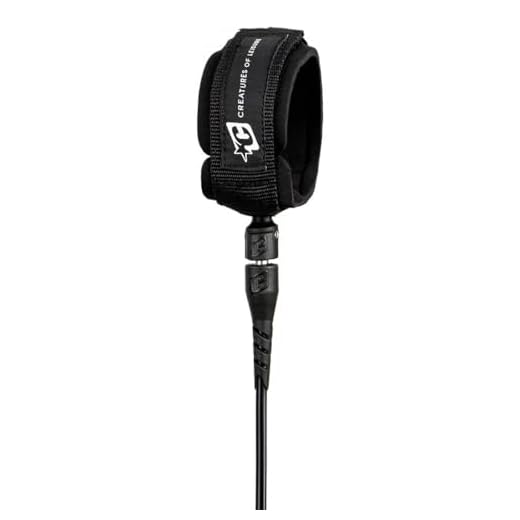 Creatures of Leisure ICON Shortboard Leash - 6 FT - Black