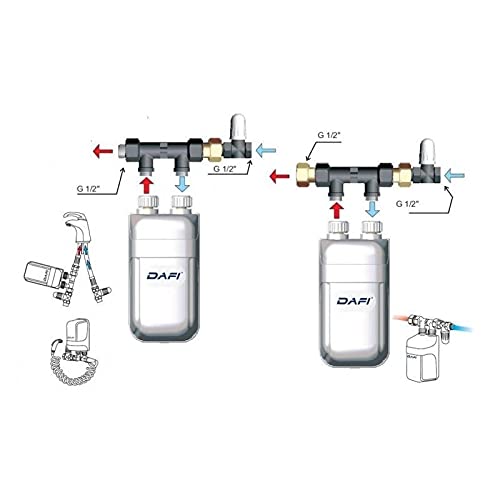 DAFI Mini chauffe-eau électrique instantané sous évier/lavabo -5,5kW monophasé
