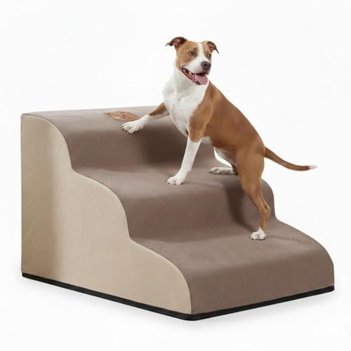 Lifetips アメリカン・スタッフォードシャー・テリア ペットステップ 階段 スロープ 室内用 犬 猫 小型犬 シニア犬 高齢犬 介護 段差解消 滑り止め 多機能 収納付き ハウス 洗えるカバー ソファ ベッド用 2段 3段 ゆるやか 昇降台 踏み台