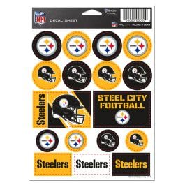 Pittsburgh Steelers Vinyl Sticker Sheet 5 x 7