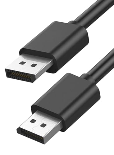 SEEMECX 1.5 Meter DisplayPort 1.4 Cable, DP to DP Male Connector, Supports up to 8K60 / 4K144 with HDR and DSC, 32.4Gbps Bandwidth