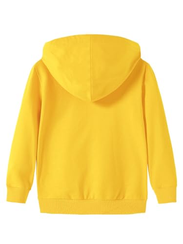 Image of HILEELANG Boy Hoodie Sweatshirt Zip-Up Cotton Casual Pocket Jacket Spring Fall Clothes
