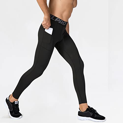 Pantalones de compresión masculinos UNeedVog para running 4