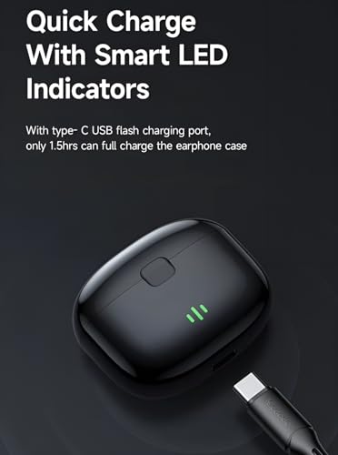 Image of YW16 Truly Wireless Earbuds TWS | ANC & High Bass | Upto 40 Hrs Playtime | Bluetooth V5.4 | Quad Mics with AI-ENC | 40ms Low Latency Gaming | Breathing LED Lights