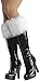 Forum Novelties Women's Sexy Santa Fur Boot Cuffs, White, One Size