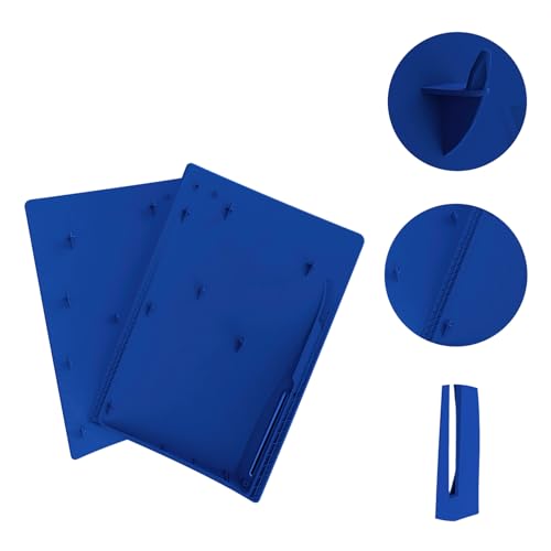 Image of Face Plate Cover Shell for PS5 Disc Edition Console Faceplates, Accessories Compatible with PlayStation 5 Protective Replacement Panels (Blue)