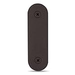 Doorbell Cover Plate, Metal Doorbell Blanking Plate Cover, Doorbell Button Cover Chime Guard Plate, Doorbell Faceplate Hole Cover, Weather Resistant, Easy Installation, Aesthetic Decoration - Brown