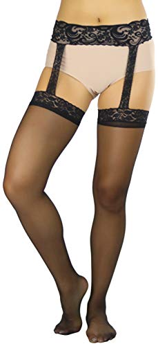 Image of ToBeInStyle Women's Suspender Pantyhose