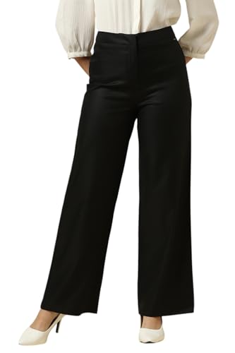 Image of Allen Solly Women's High Rise Regular Casual Pants