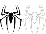 MAZ DISTRIBUTIONS - Spider Sticker – Vinyl Spiderman Decal for Car, Truck, SUV and Van – Indoor and Outdoor Use for Wall – Waterproof Decal for Laptop, iPad and Cup – Balck and White MAZ 441
