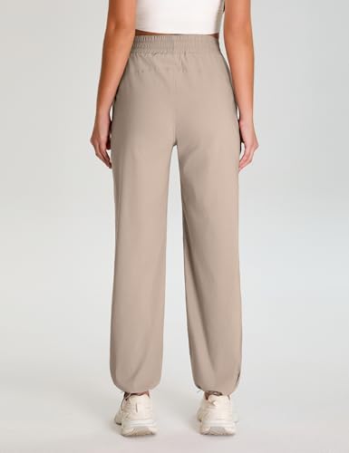 BMJL Womens Black Travel Hiking Pants Work Dress Business Causal Pants Wide Leg Lightweight Fall Trousers