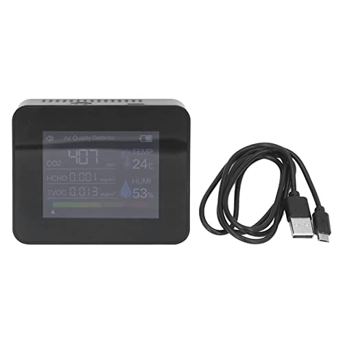 Detector de Dióxido de Carbono, Monitor de Qualidade do Ar Monitoramento Portátil Em Tempo Real para
