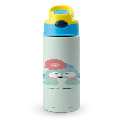 ハンギョドン 水筒 真空断熱ケータイマグ ベージュピンク 飲み口外せてお手入れ簡単 軽量タイプ ボトル 保温保冷 350ml 子供 小学生 直飲み 紐付き 子ども 保冷専用 ステンレス 真空断熱 軽量 スポーツ飲料OK ワンタッチ 洗いやすい