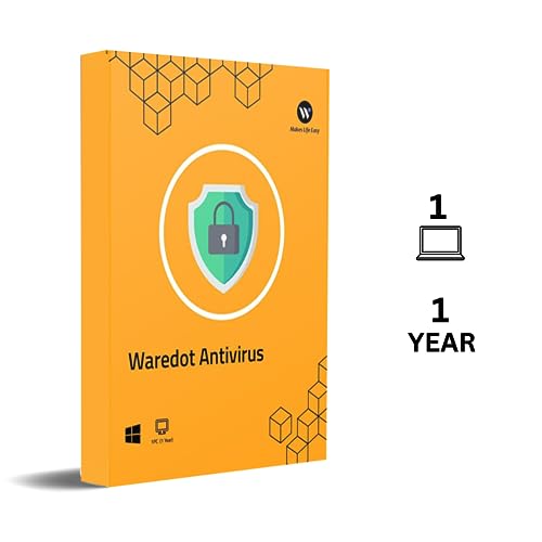Waredot Antivirus For Laptop 2024 | 1 User 1 Year | Antivirus Software For Windows | Unlimited VPN & PC Booster Free | Email Delivery in 30 Minutes (No-CD)