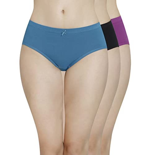 Image of Amante Inner Elastic Cotton Hipster Panty Pack- Pack of 3
