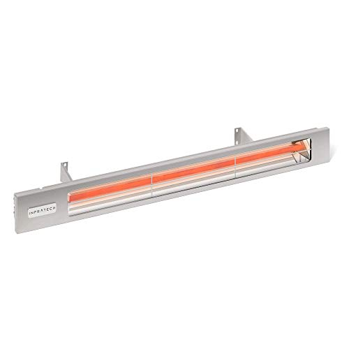 Infratech Sl-3024 Ss Slimline 63.5" Single Element Fixture 3000 Watt, 240 Volt, Silver Finish #TOP19