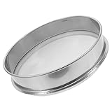 Artibetter Runder Edelstahlfilter 100 Mesh Feinmaschiges Sieb 25cm Tragbar für Glasuren Farben und Pigmente in Keramikproduktion und Kleinen Ateliers