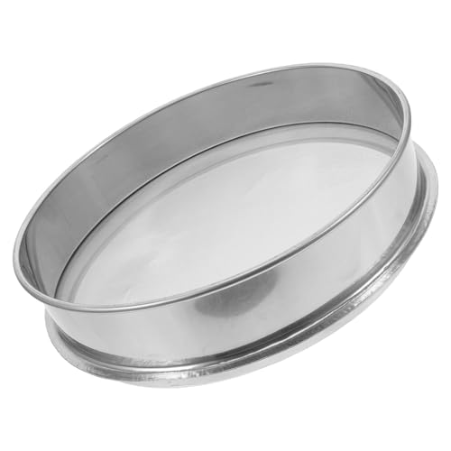 SMASOLO Filtro Redondo de Acero Inoxidable de Malla Fina 100 para Cerámica y Esmalte Cedazo de 25 CM para Arcilla y Pintura Herramienta Profesional para Alfarería y Elaboración Cerámica