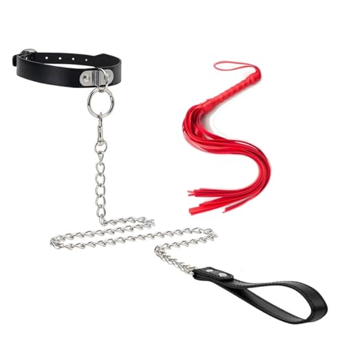 WreGmgg 𝗦𝗲̣𝘅 𝗧σ𝘆𝘀 Collar Feliz con Accesorios Rojos para Mayor Glamour - E098